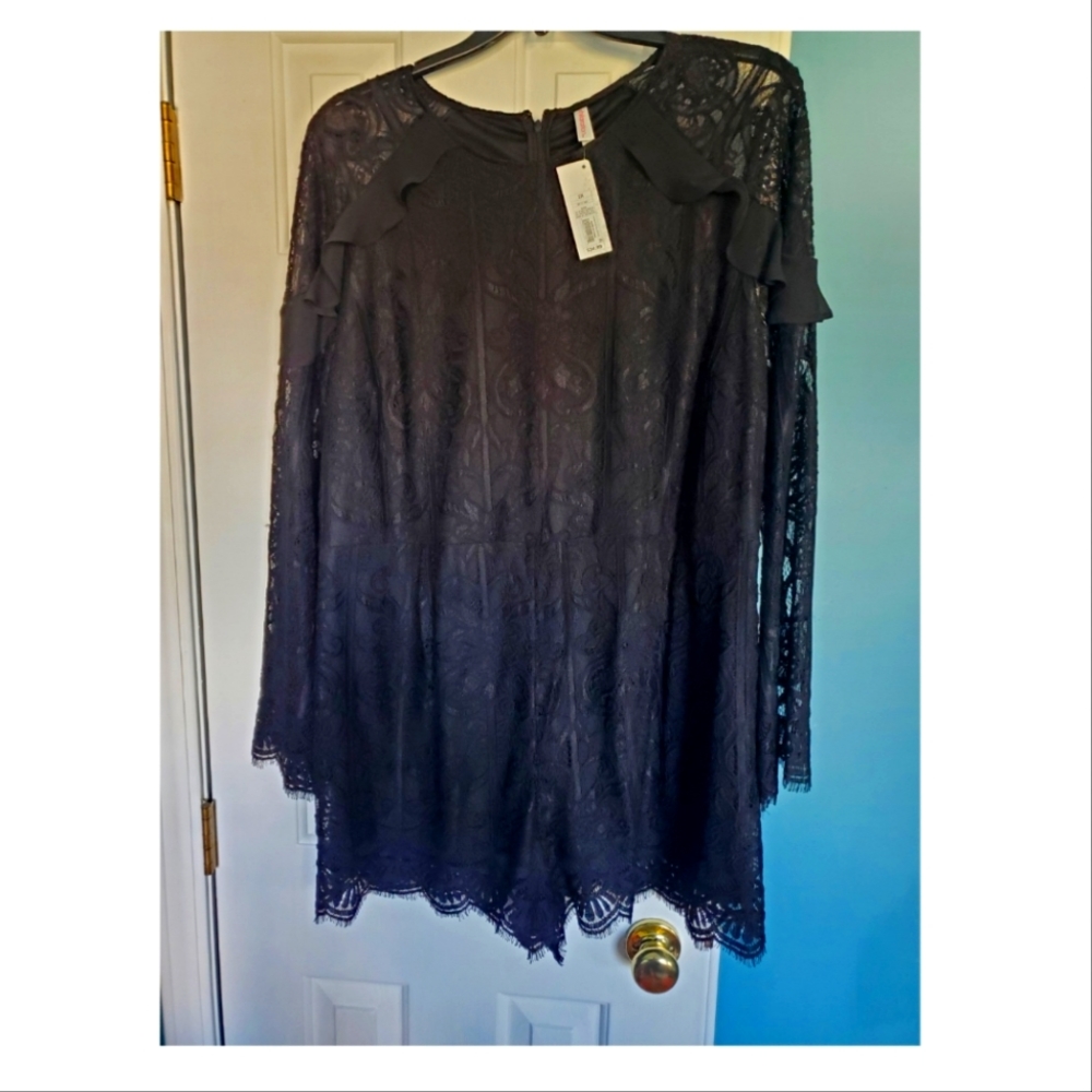 Xhilaration Black Romper